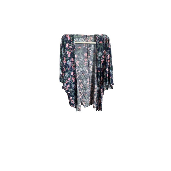 JODIFL women's‎ Floral kimono Cardigan size medium blue - Picture 4 of 5
